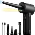 thumbnail image 2 of HLONK 2Z Cordless Compressed Air Duster with LED Light 51000 RPM Powerful 6000mAh Rechargeable Electric Air Blower with 5 Replacement Heads for Cleaning Computer Keyboard Pet House Car In, 2 of 8