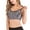 Gray#1, variant on DODOING Women's Seamless Activewear Sports Bras Yoga Fitness Stretch Workout Tank Top Seamless Vest Sports Bra
