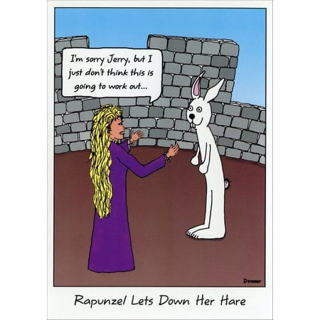 Curiosities Greeting Cards Rapunzel Funny / Humorous Friendship Card