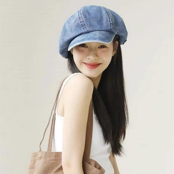 Womens Newsboy Cap, Retro Octagonal Hat with Visor Spring Summer Octagonal Paperboy Hat Girls Gift