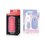 Sexy Gift Set Bundle of Jack-It Duo, Cherry and Icon Brands B12 Bullet, Baby Blue