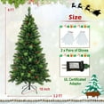 Costway 6FT Easy Setup Pre-Lit Artificial Christmas Tree with 9 ...