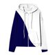 thumbnail image 4 of Chaqueta y abrigo informal de manga larga con capucha y estampado para mujer, chaqueta con capucha y manga larga con cremallera, abrigo de poliéster para mujer, 4 of 5