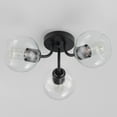 thumbnail image 2 of 21634CLBK-Maxim Lighting-Knox - 3 Light Semi-Flush Mount-7.5 Inches Tall and 18 Inches Wide-Black Finish, 2 of 4