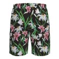 thumbnail image 6 of Naloa Lilies Flowers Men's Beach Shorts, Surfing shorts, Swim trunks, Quick Dry Swim Trunks for Surfing Beach Fun - Small, 6 of 9