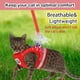 thumbnail image 2 of Arnés y correa transpirables para gatos, ropa a prueba de fugas, chaleco ajustable y reflectante para cachorros y gatitos (rojo, S), 2 of 6