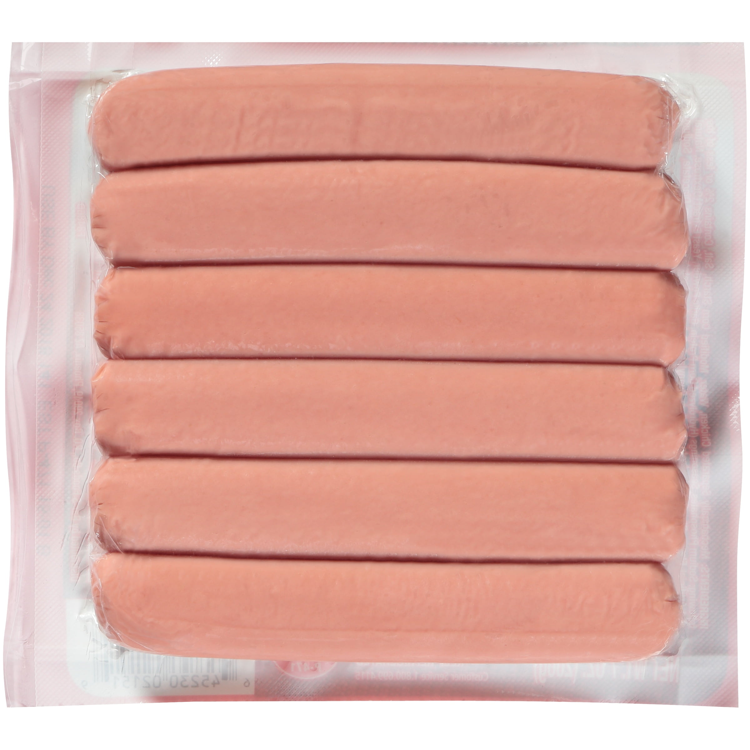 FUD Fully Cooked Chicken Franks, 7 oz, Refrigerated, Vacuum-Sealed Pack.