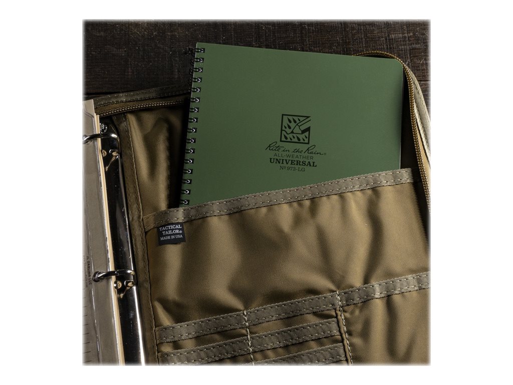 Rite in the Rain 6.625"x8.5" Side Spiral All-Weather Notebook Green