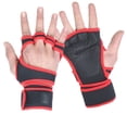 thumbnail image 2 of Guantes de Fitness para hombre, equipo deportivo de medio dedo, equipo de entrenamiento de barra horizontal, guantes de muñeca alargados, 2 of 5
