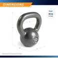 thumbnail image 2 of Kettlebell MARCY HKB-010 de 4,5 kg de hierro fundido negro, 2 of 7