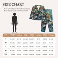 thumbnail image 4 of Fotbe Colorful Plant Turtle Conjunto de Pijama de Manga Larga para Mujer con Estampado, Ropa de Dormir de 2 Piezas, Conjunto de Casa Suave y Cómodo con Bolsillos-Large, 4 of 7