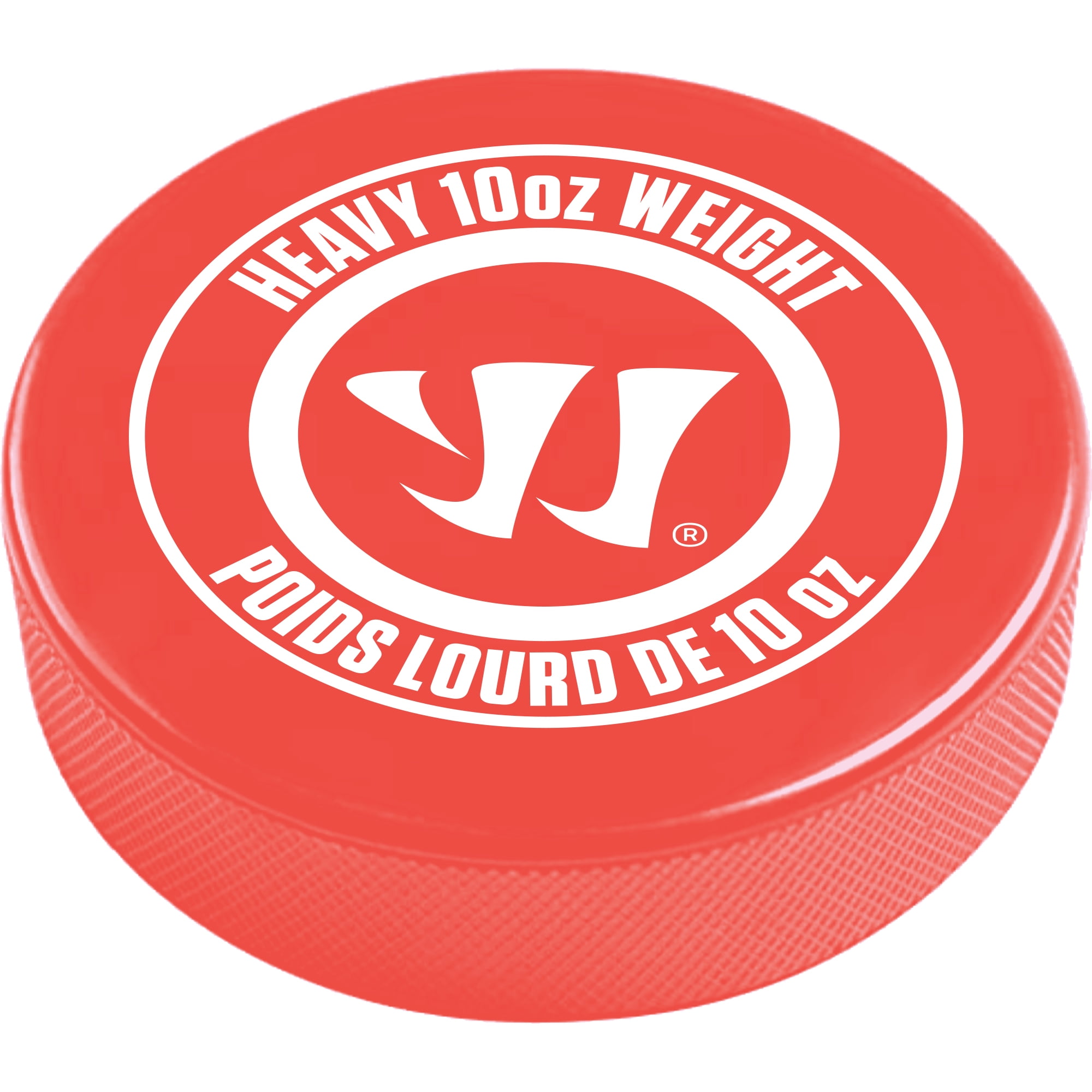 (6 pack) Warrior 10oz Training Hockey Puck - Red - 3" x 1" - Heavyweight Rubber Puck - 1 Each New - Unisex