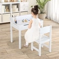 thumbnail image 1 of Costway Juego de Mesa y Silla para Niños Mesa de Actividades con Almacenamiento y Soporte para Rollo de Papel para Dibujar Estudiar Jugar, 1 of 9