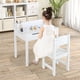 thumbnail image 1 of Costway Juego de Mesa y Silla para Niños Mesa de Actividades con Almacenamiento y Soporte para Rollo de Papel para Dibujar Estudiar Jugar, 1 of 9