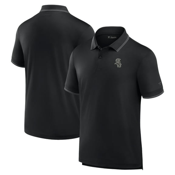 Men's Fanatics Black Chicago White Sox Front Office Pique Polo