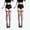 Above red, variant on 2-Pack Women's Matte Long Tube Stockings, Thin Lace Bow Color Block Half Over-the-Knee Socks