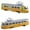 Yellow, variant on XIANXIAN 1:32 Scale Die Cast Sightseeing Tour Bus Toy Pull Back Vehicles | Mini Tourist Open Top Bus Model Car | Pullback Action Toys with Lights and Music