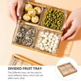 thumbnail image 3 of Houderco Dried Fruit Dish Glass Divided Compartments Assorted Color 1 Set 7.66X7.66X2.36in, 3 of 6