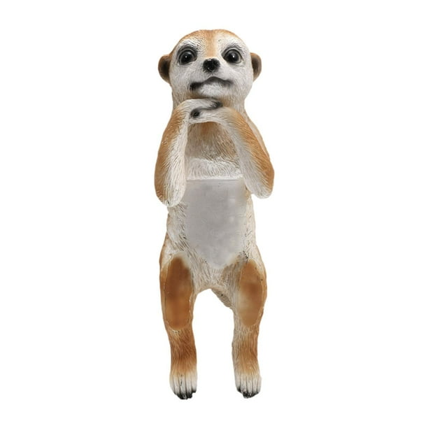 Estatua de suricata para jardín, adorno de jardín, figura de suricata, paisaje en miniatura Estilo A