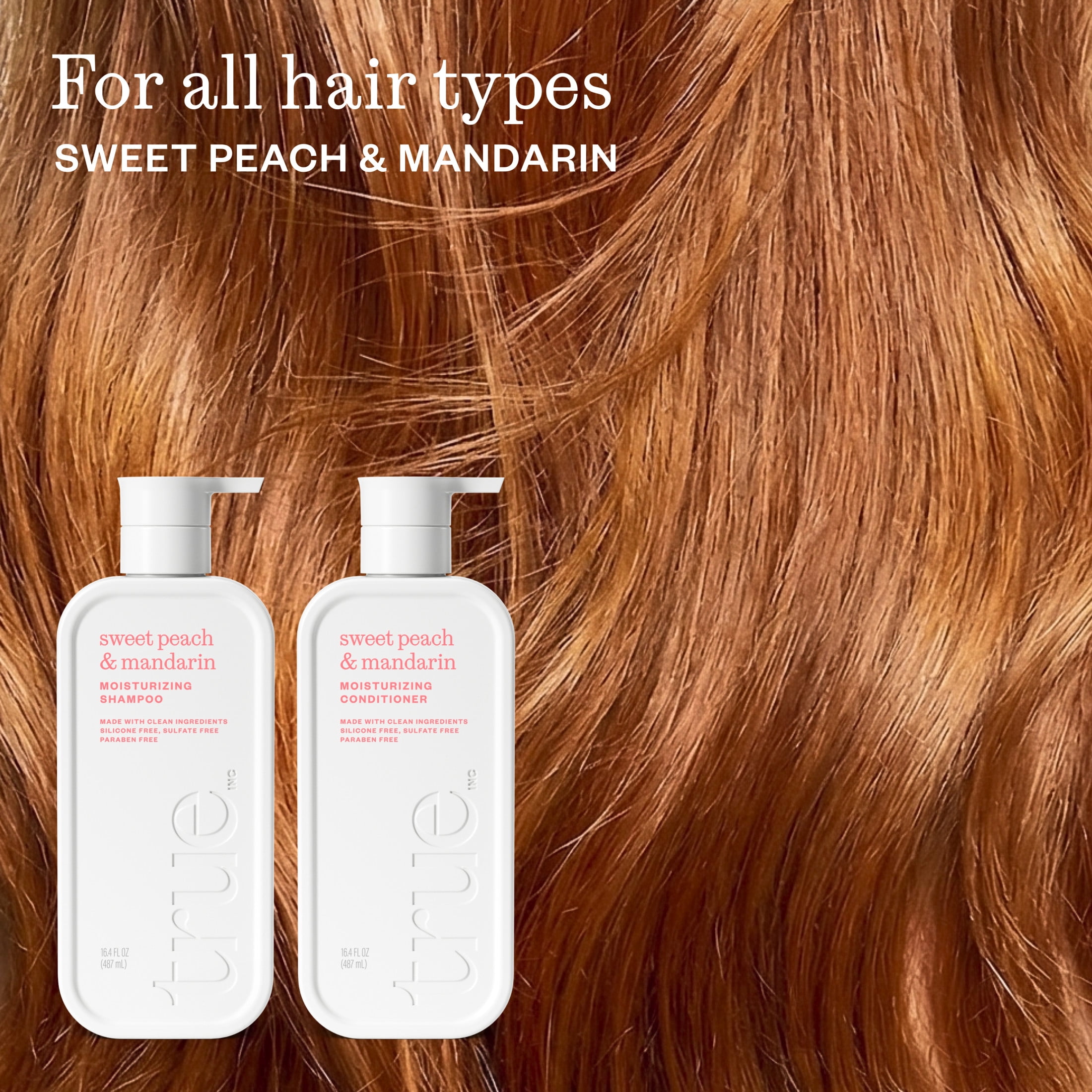 True Sweet Peach & Mandarin Moisturizing Shampoo - Moisturizing