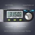 thumbnail image 3 of Combination Wrenches Digital Angle Finder 0-360° Digital Inclinometer Stainless Steel Angle Protractor Ruler with LCD Display for Woodworking Constru, 3 of 5