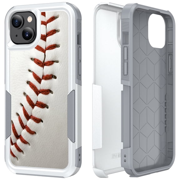 Case for iphone 14 Plus, Baseball Sport Print Heavy Duty Armor Shockproof Tough Hybrid Dual Layer Rubber Drop Protection Soft Bumper Rugged Protective Phone Cover Case for Apple iphone 14 Plus
