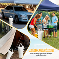 thumbnail image 4 of Extra Large 120LBS Canopy Weights Bag Leg Weight for Pop up Canopy Tent Gazebo Patio Instant Outdoor Sun Shelter,ent Weight Sand Bags (4Set White), 4 of 12