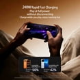 thumbnail image 6 of Invisible Charging Cable USB C to USB C With Fold Stand,240w Braided Fast Charge, Phone Stand, Type-C Interface, Foldable, For iPhone 17 Series, Samsung Galaxy S25 S24 Ultra etc and Tablets (6ft), 6 of 13