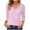 Pink, variant on Womens Fall Top Womens Tops Fall Casual Quarter Sleeve Tops Woman Women's Blouses New & Trending