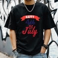 thumbnail image 3 of Men's Short Sleeve Graphic T shirt Collection Summer New Trendy Fashion Oversized Men's Tee, 3 of 5