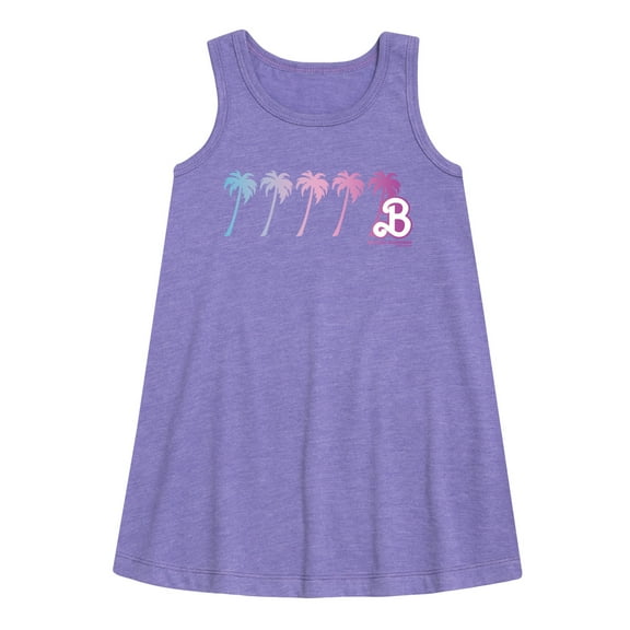 Barbie - Palm Trees - Dream Summer - Toddler and Youth Girls A-line Dress