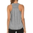 thumbnail image 4 of cocolona Womens Solid Workout Tank Tops Athletic Sports Running Yoga Tank Tops Summer Casual Loose Crew Neck T-shirt Blouse XL, 4 of 8