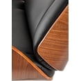 thumbnail image 5 of Silla Oficina Grupo Microtec Thair Ejecutiva Madera Minimalista Moderna Ajustable Elegante Hogar Escritorio Ergonomica Piel PU Cromada Walnut, 5 of 5
