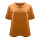 thumbnail image 4 of Vestidos Casuales Para Mujer, Blusas De Mujer De Moda Blusa informal holgada lisa de manga larga con cuello en V para mujer, primavera y verano, 4 of 5