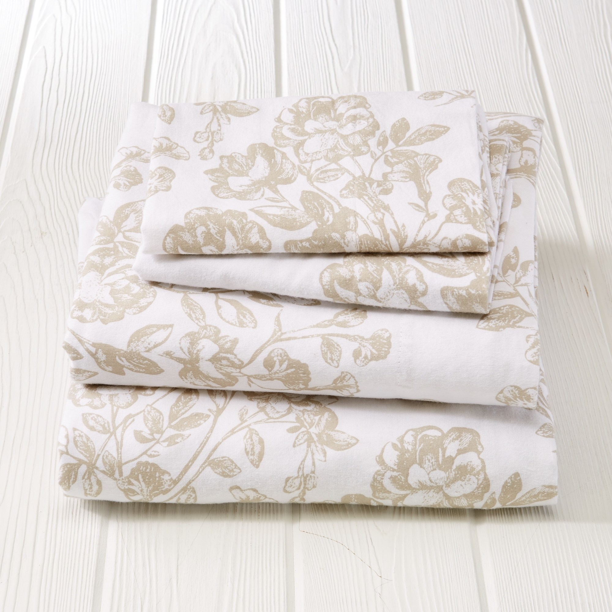 Great Bay Home Extra Soft 100 Turkish Cotton Flannel Printed Sheet Set