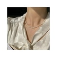 thumbnail image 3 of Natural Freshwater Small Pearl Necklace Women's All-match Baroque Clavicle Chain, 3 of 13