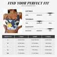 thumbnail image 5 of Gukieu Astronaut And Space Print Women's Sports Vest, Low-neck U-shaped Removable Pad Sports Bra for Yoga, Exercise, Dance-X-Large, 5 of 8