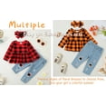 thumbnail image 2 of SANMIO Girls Clothes Outfits, Cute Baby Girl Floral Long Sleeve Pant Set Flower Ruffle Top, 2 of 7