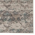 thumbnail image 3 of Linon Vintage Trellis Power Loomed Microfiber Polyester 2'x3' Rug in Gray, 3 of 3