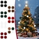 thumbnail image 1 of mfyjkho Adornos Navideños De Terciopelo Flocado Para Colgar En El Árbol, Bolas De Plástico Para Decoración De Fiestas Navideñas, 2,4 Pulgadas, 1 of 7