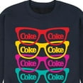 thumbnail image 3 of Coca-Cola - Retro Sunglasses - Men's Crew Neck Fleece Pullover, 3 of 5
