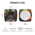 thumbnail image 6 of Lsque Colorful Flower Meditating Hamster Printed Square Couch Cushion Covers, Floral Sofa Cushion Covers Replacement, Stretch Couch Covers for Couch-16.9in, 6 of 9