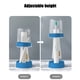 thumbnail image 4 of pstuiky Soporte para cepillo de dientes blanco con taza altura ajustable soporte para cepillo de dientes de baño puede contener pasta de dientes normal o cepillo de dientes., 4 of 7