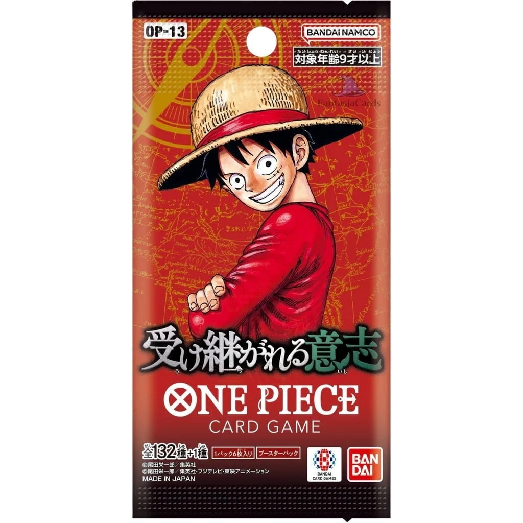 One Piece Card Game Carrying On His Will OP-13 Booster Pack