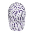 thumbnail image 4 of Fotbe Lavender Flowers Classic Baseball Cap, Adjustable Snapback Hats, Outdoor Baseball Hat for Men and Women Cotton Soft, 4 of 9