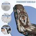 thumbnail image 4 of FOR U DESIGNS Tribal Wolf Geometric Aztec Print Car Seat Cover Multi Purpose Running Towel for Outdoor Sport Gym Beach Universal Fit Car Towel Seat Cover with Storage Bag, 2 Pack, 4 of 7