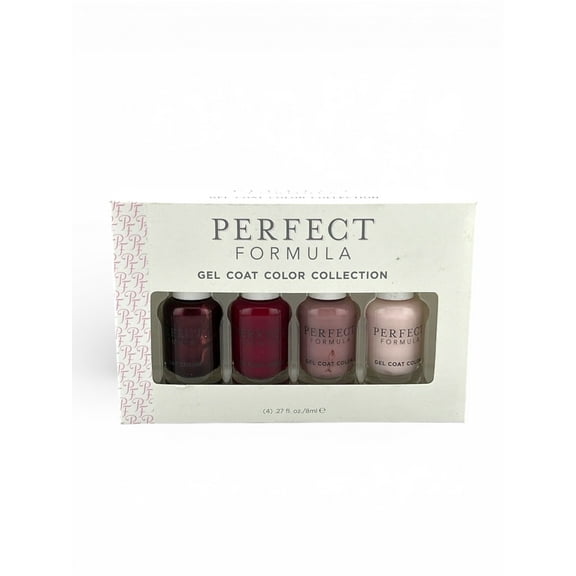 Perfect Formula Gel Coat Color Collection 4-Color 8 ml Kit – Nail Gel Polish Set