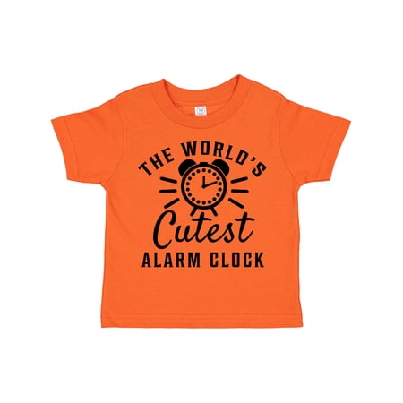 Inktastic The Worlds Cutest Alarm Clock Boys or Girls Toddler T-Shirt
