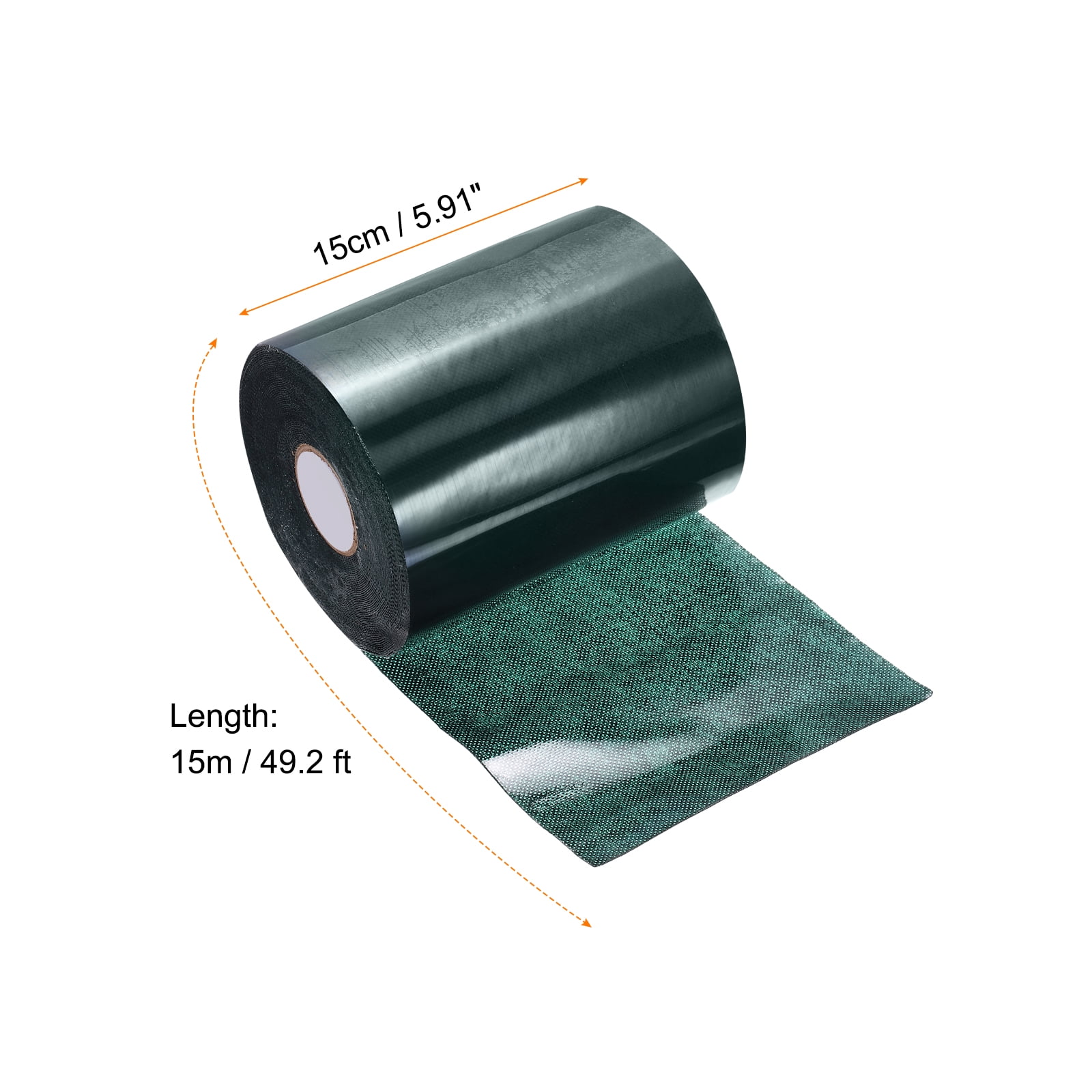 Uxcell Artificial Grass Tape 5.91" x 49.2 ft Double-Sided Turf Seam Tape, Green