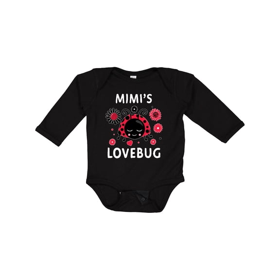 Inktastic Valentine's Day Mimi's Lovebug Boys or Girls Long Sleeve Baby Bodysuit
